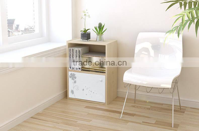 E1 Two -layer Night Stand With 1 Door