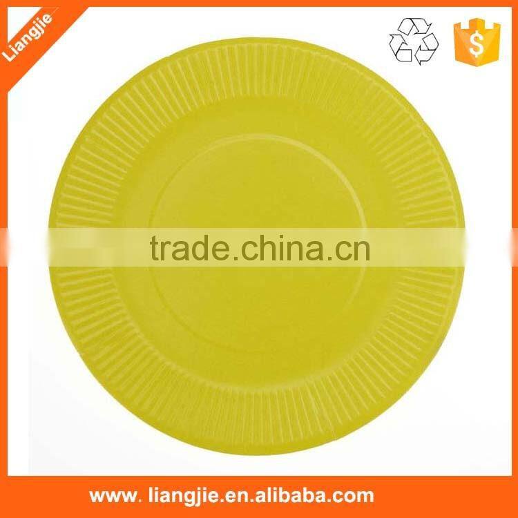 Disposable colorful printing dish ,custom fancy paper plate