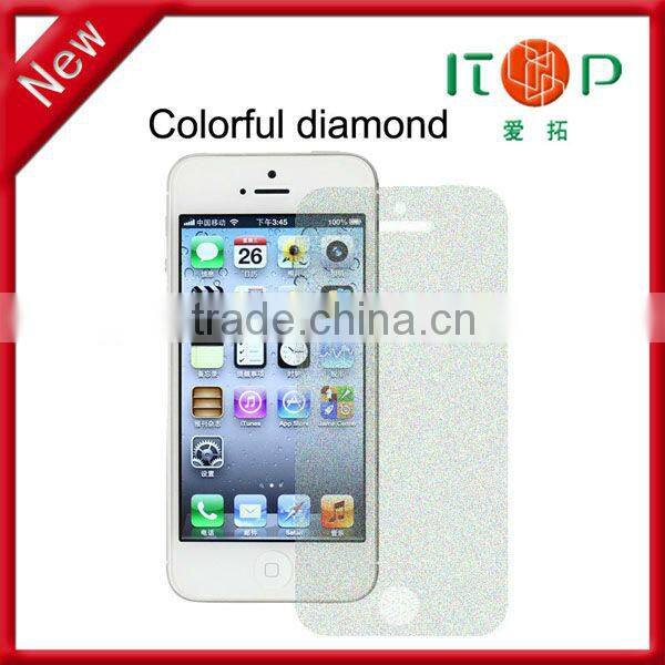 Fancy sparkle screen protector film roll for iphone 5