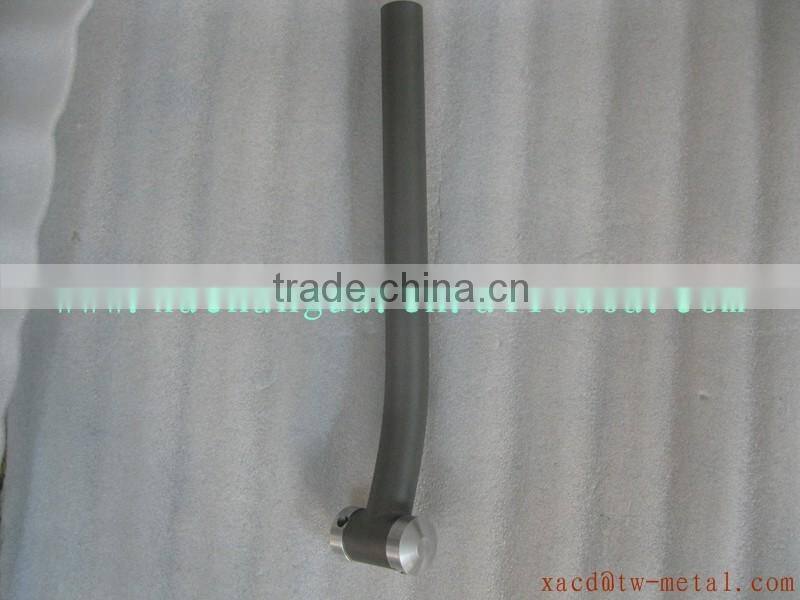 "Egg" shape titanium bike seat post customized "egg"shape titanium seat post with sand blast finshed XACD Ti seat post with420mm