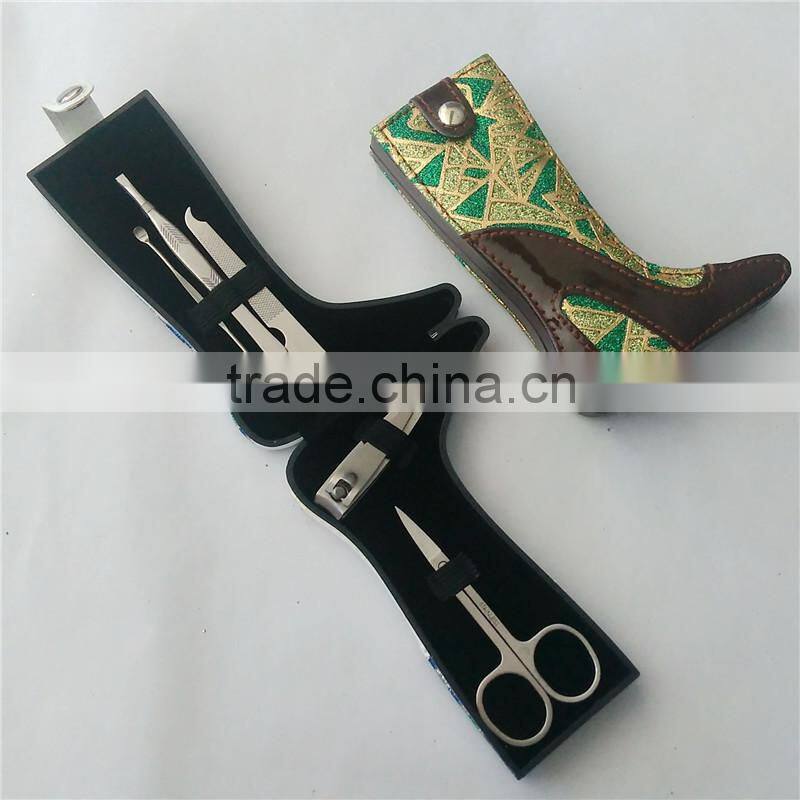 Wholesale stainless steel boots manicure set