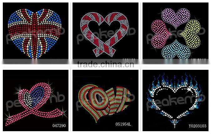 Hot Sale July 4Th Hotfix Glitter Transfer Rhinestone Designs