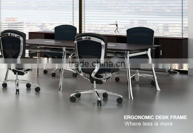 Wooden modern executive office desk manager table with cabinet(FLX-Series)