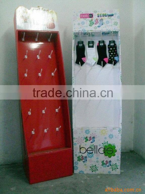cardboard custom merchandising display stand for retail