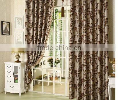 customized window curtain fabric, jacquard fabirc 036 fire retardant blackout fabric for bedroom