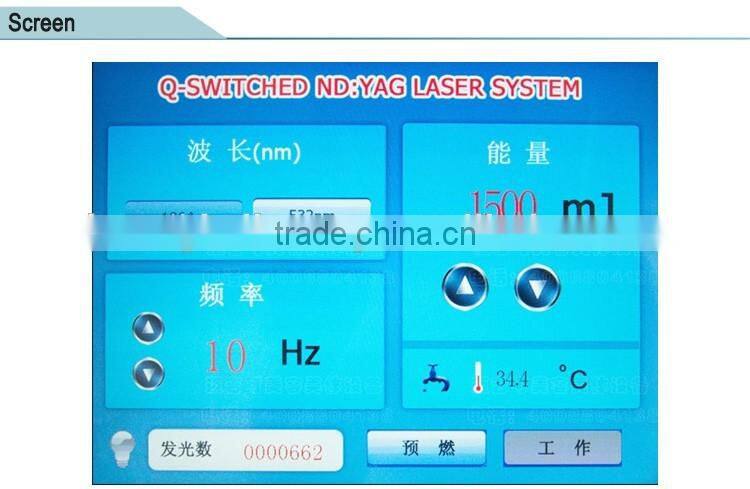 q-switch nd yag laser advanced import&export surgical product / skin tightening machine