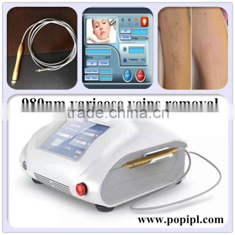 980nm diode laser Vascular Leg Vein treatment machine POPIPL