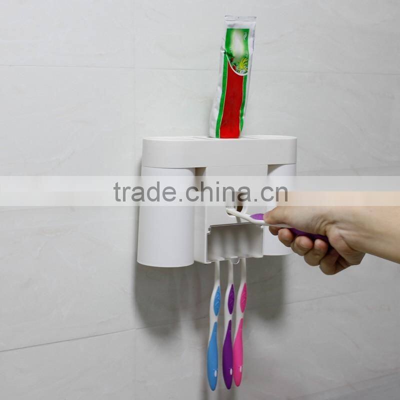 shenzhen Cosylife Toothbrush and Toothpaste squeezer Rinse Cup Holder Set for family organizer