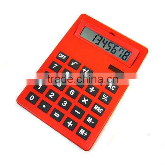office big A4 size clipboard colorful dual power 8 digital calculator a4 jumbo huge calculators for promotion gifts