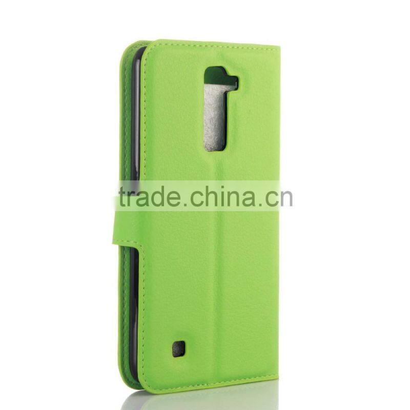 CHEAP COW SKIN TEXTURE Soft Wallet Stand PU Leather Case For LG K10 M2 FLIP LEATHER CASE