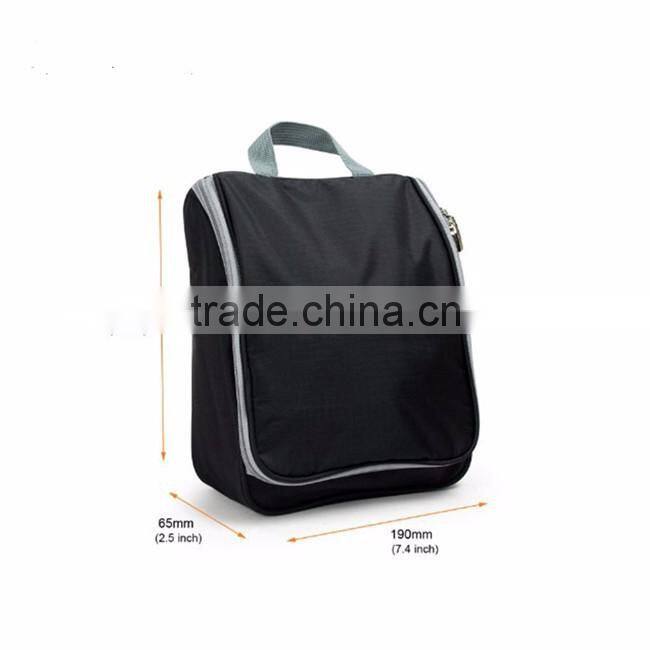 Multifunction portable travel waterproof nylon cosmetic bag
