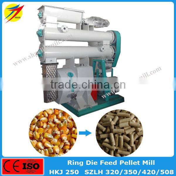 Electric engine cattle sheep goat food pellet making machine equipment