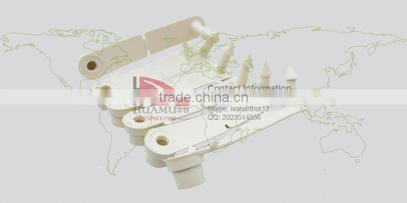 TPU ear tag for pig in white 41*15 mm