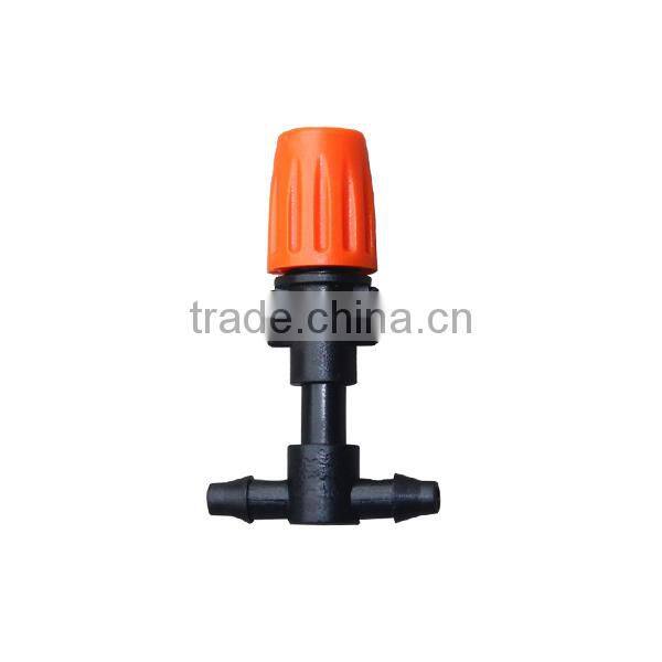 iLOT flux and misting range adjustable irrigation spiker, dripper atomizer
