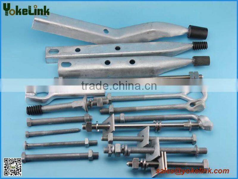 ASTM A153 Hot Dip Galvanized forged oval eyebolt