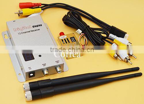 FPV 1.3G 1000mW Wireless AV Transmitter and Receiver Audio Video 1.3 GHz 1W Tx Rx set