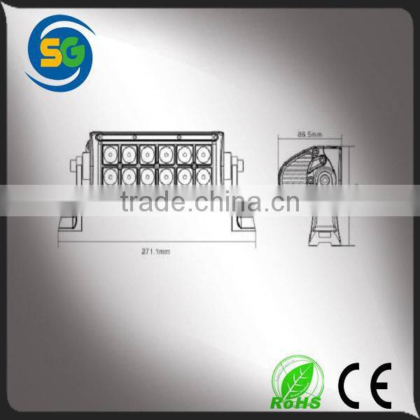 Cheaper led light bars 36w truck led light bar 24v offroad led light bar for rzr,atv