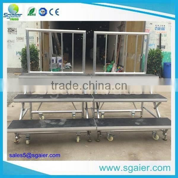 aluminum folding choir stage chorus stage choral riser