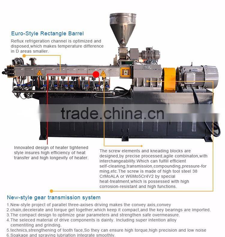 Mini plastic pelletizing granulator extruder machine