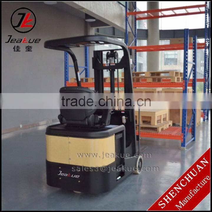 1 ton 1.5 ton Counterbalanced battery forklift truck three wheels electric forklift