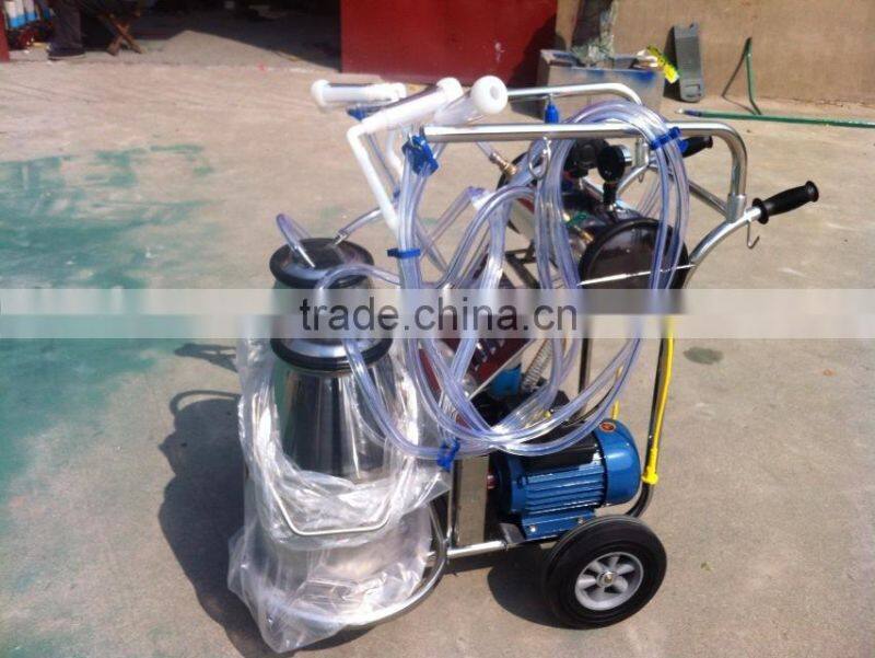 Moveable Vacuum double tanks milking machine