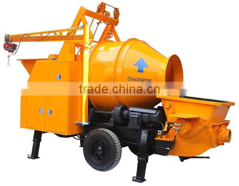 China made hydraulic concrete pump with mixer machine China price
