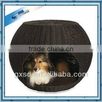 S&D wholesale handicraft breathable waterproof durable plastic PE rattan kennel dog house