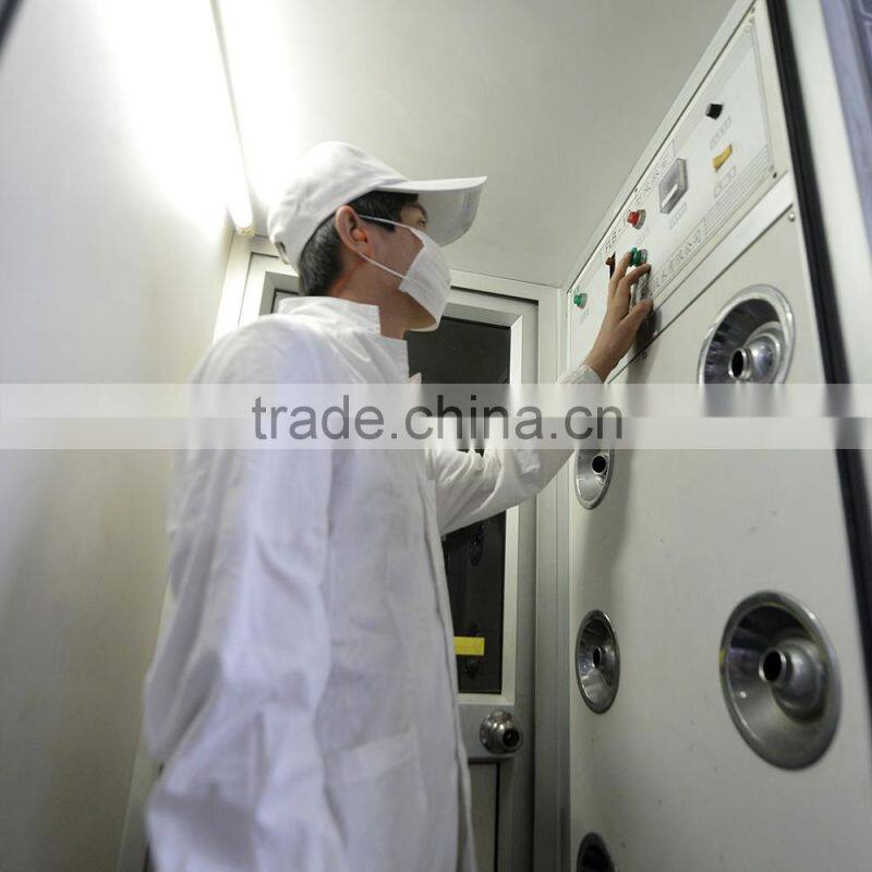 Big round black plastic disposable food sushi tray