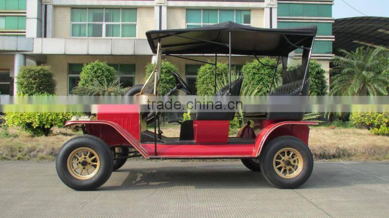 Reliable quality elegant shape 4 wheel 5KW classic mini model T golf car