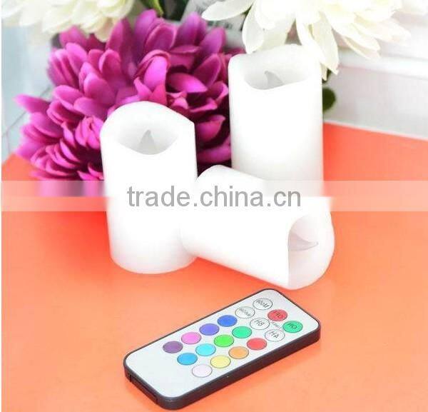 colorful Wax Battery electronic LED candle light