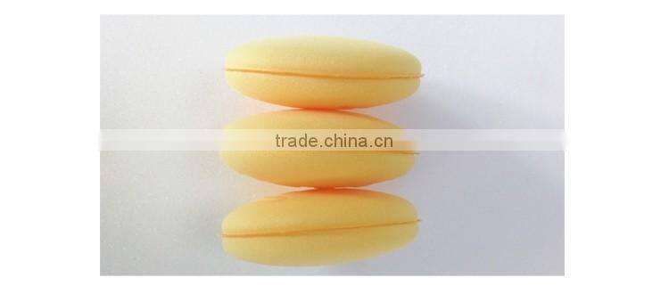 Promotional cheap car wax sponge , customized logo car wax applicator sponge
