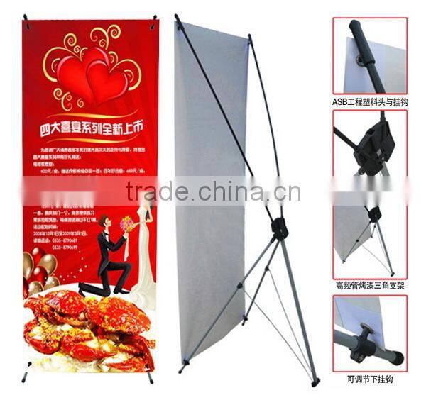Free-stand metal brochure promotional tent