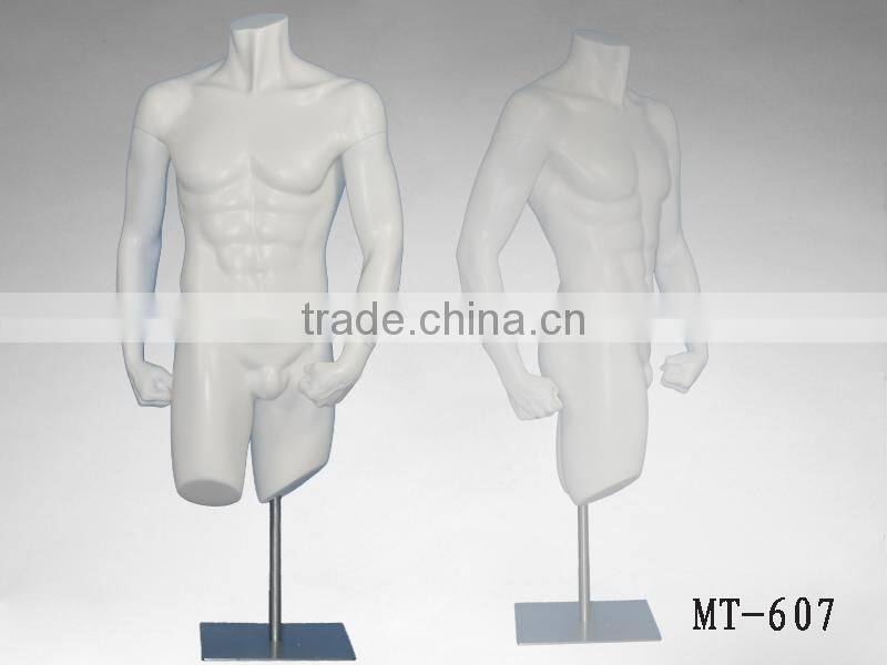 Realistic male mannequin used half body mannequins