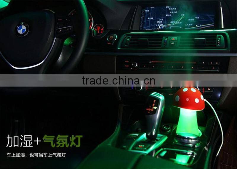 CT-738 Mini USB Humidifier Mushroom humidifier nightlights Humidifier water bottle