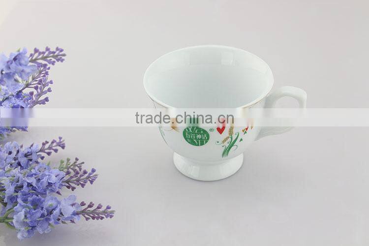Customized printed tea cup and saucer plate wholesale tea cup set