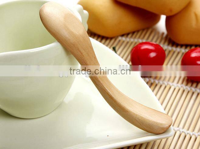 new design baby Wooden dinnerware forks knives Children tableware
