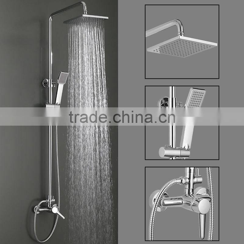China Product Wall Shower Panel With Bath Faucets