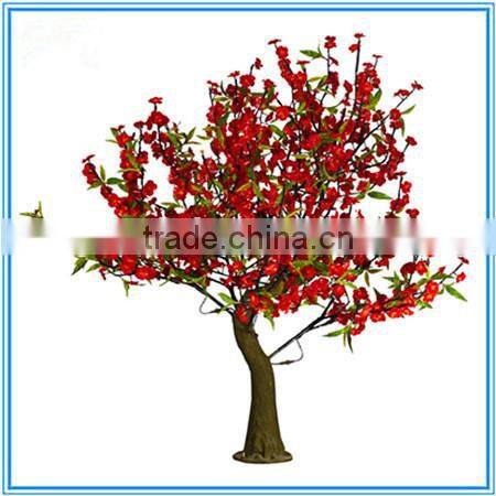 Artificial plum blossom tree with lights