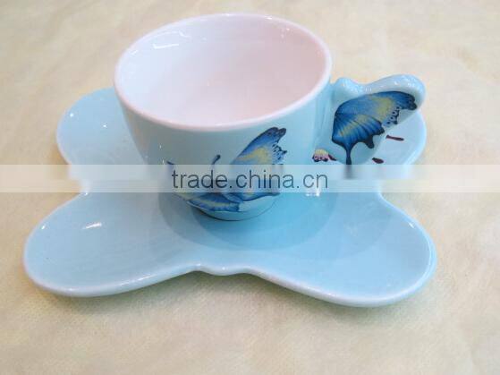 NEW BONE CHINA CUP AND SAUCER