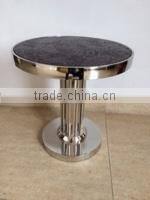 High quality black tempered glass corner table B031--2