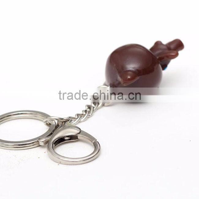 Lovely brown bear custom keychain