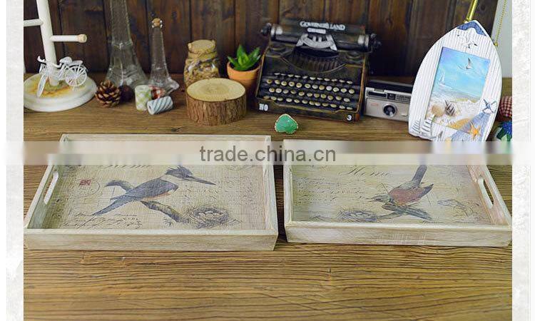 Rural printing Wooden Serving Trays