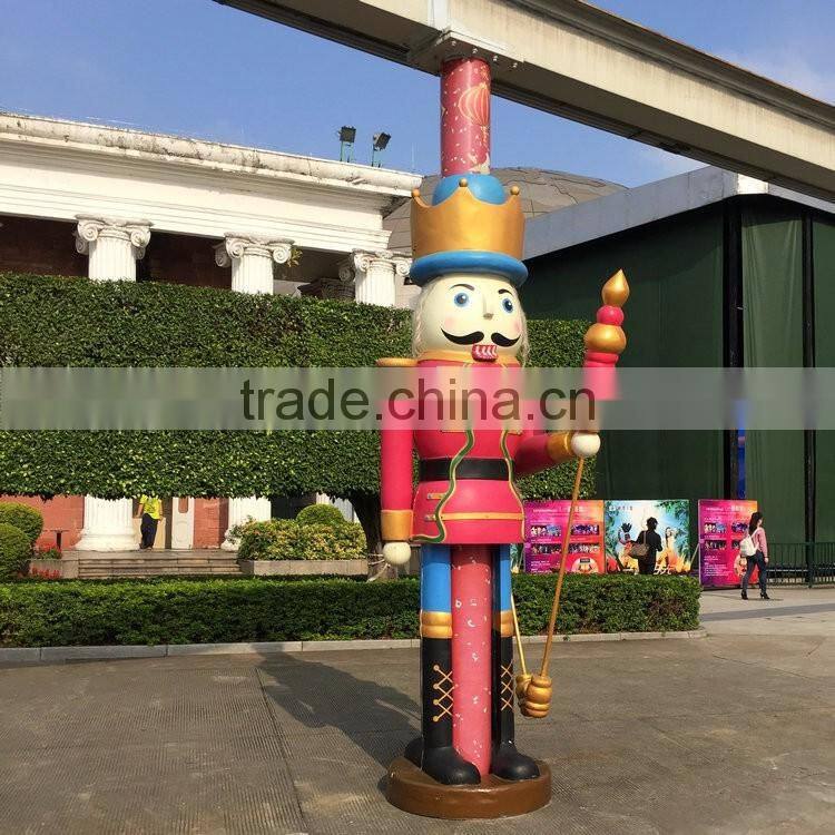 Outdoor fiberglass soldier decoartion