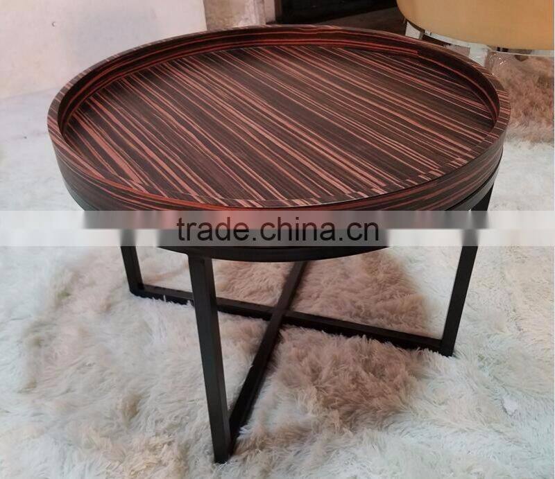 CN8020 New modern glass top center table design