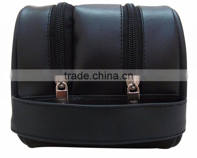 2017 Best saling Large capacity travel leather men toiletry bag