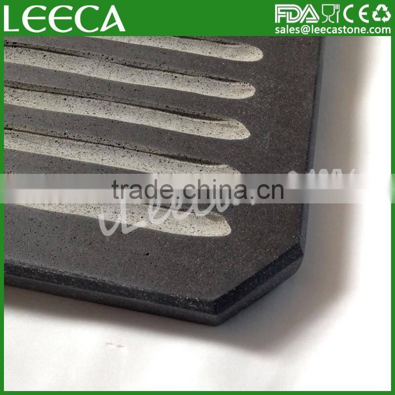 Black bbq grill stone