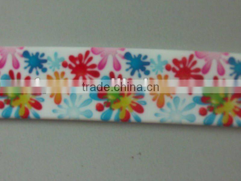 2016 fashion spay printing Eco-Environmental Silicone boy golf Belt