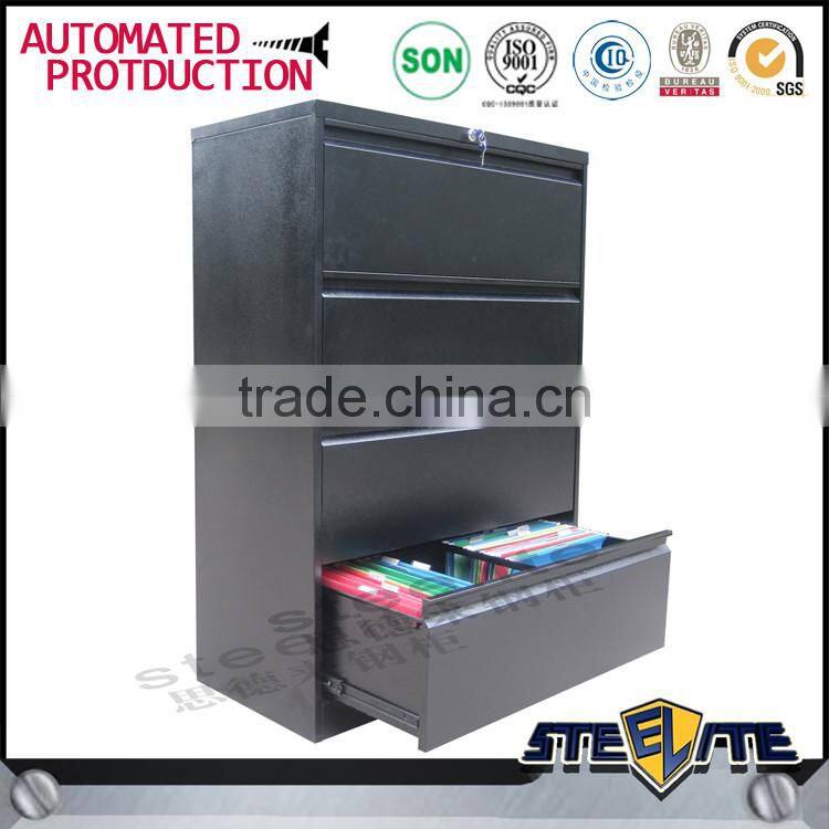 Luoyang factory prices office furniture lockable wide lateral hanging godrej 4 drawer steel filing cabinet