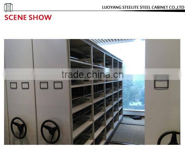 School Furniture Powder Coating University Library Bookcase on Wheels