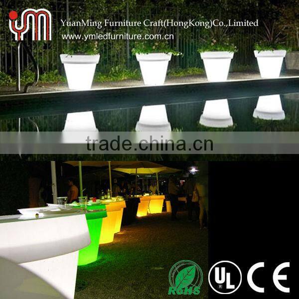 Rechargeable battery Led light garden flower pot